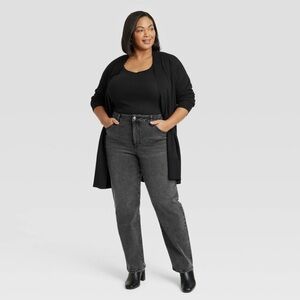 Women’s Ava & Viv high rise 90’s straight stretch no gap waistband‎  READ INFO